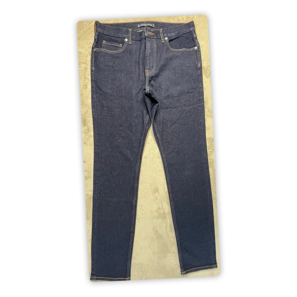 Everlane Uniform Slim 4-Way Stretch Organic Jeans Dark Wash 32x34 NWOT